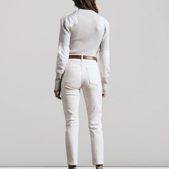 Rag & Bone Nina High Rise Ankle Cigarette Jeans, Ecru - Picture 5 of 14